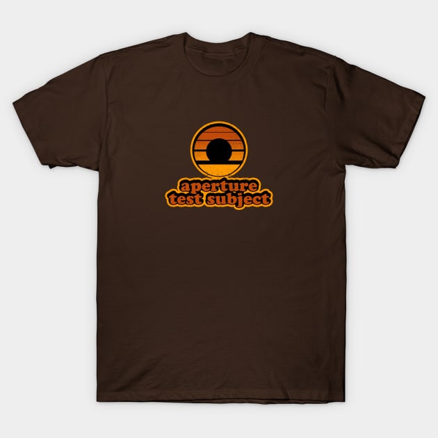 70s Aperture Test Subject T-Shirt by R-evolution_GFX